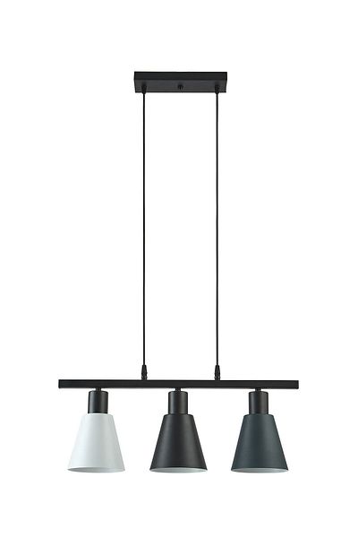 Modavize Pera Modern Cafe Kitchen Living Room Set - Black, Anthracite, White 3-Piece Pendant Chandelier
