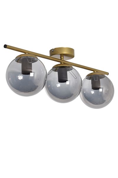 Modavize Nika Modern Living Room - 3-Piece Smoked Glass Chandelier - Kitchen and Bedroom Antique