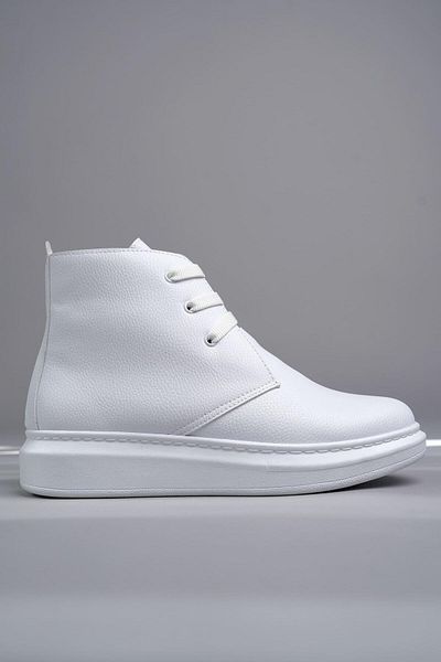 Byshoes Slw207 Oslo Lace-Up Skin Men's Daily Sports Boots Bt - White