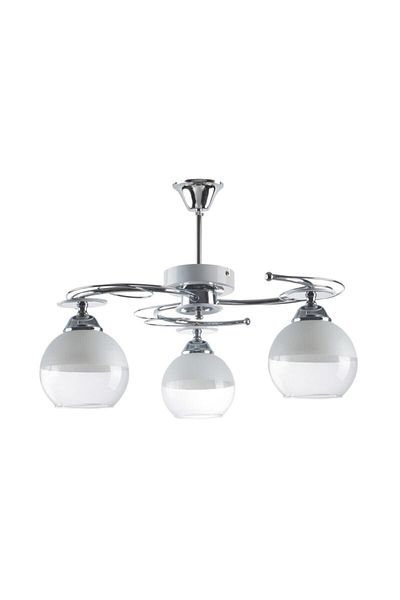 Modavize Karel 3-Piece Living Room - Modern Chrome Glass Chandelier - Kitchen and Bedroom