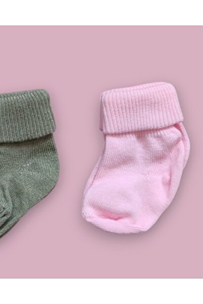 MINNOOSH BABY Organik Pamuk Unisex 3'lü Kutulu Premium Yeni Doğan Bebek Çorabı