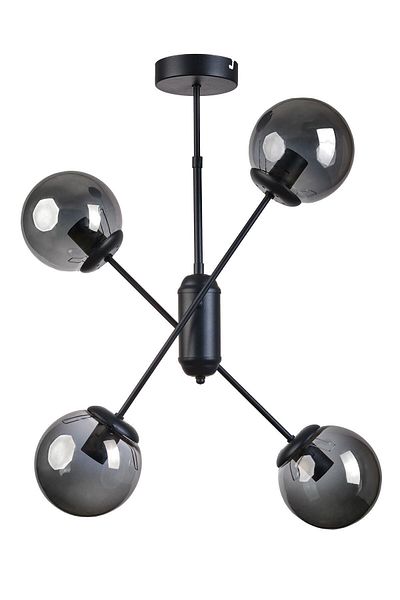 Modavize Fiona Modern Design - Set of 4 Black Smoke Chandelier
