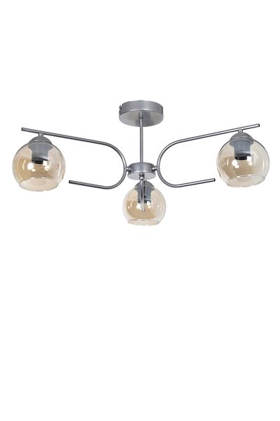 Modavize Aloha Modern Design Living Room Bedroom Kitchen Gray Color Honey Glass 3-Piece Chandelier