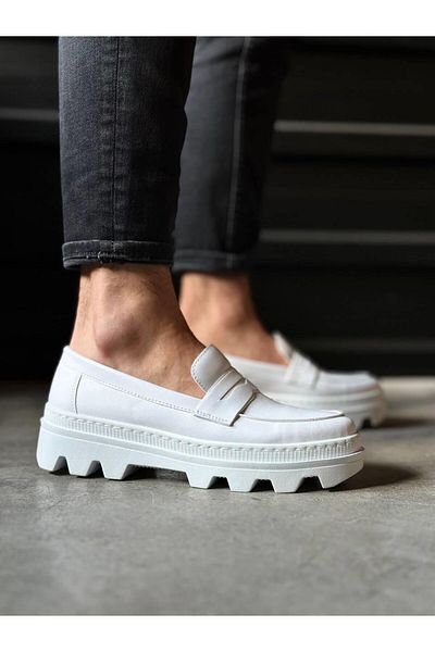 Byshoes Knack high sole classic shoe 779 white