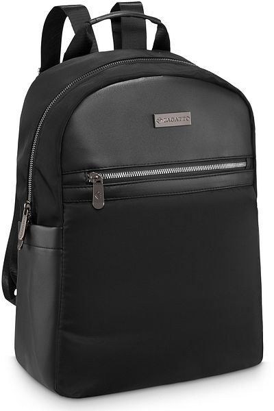 zagatto ® Women's Urban Backpack, Black, Waterproof, Laptop Safe, 35x27x15 Cm, Nero Zg845
