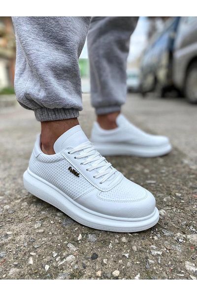 Byshoes Knack High Sole Casual Shoes 042 White