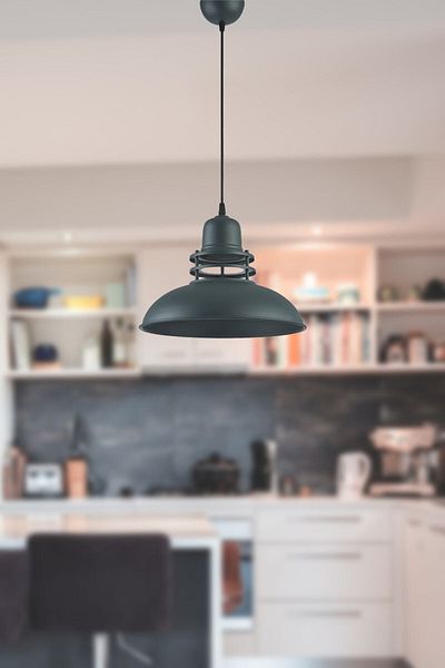 Modavize Lantern Modern Special Design - Living Room and Kitchen Anthracite Single Pendant Lamp Chandelier
