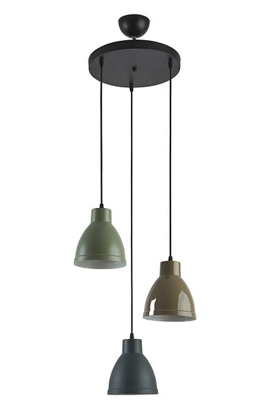 Modavize Enzo Modern Special Design - Living Room, Kitchen, Cafe - Black, Brown, Green 3-Piece Pendant Lamp Chandelier
