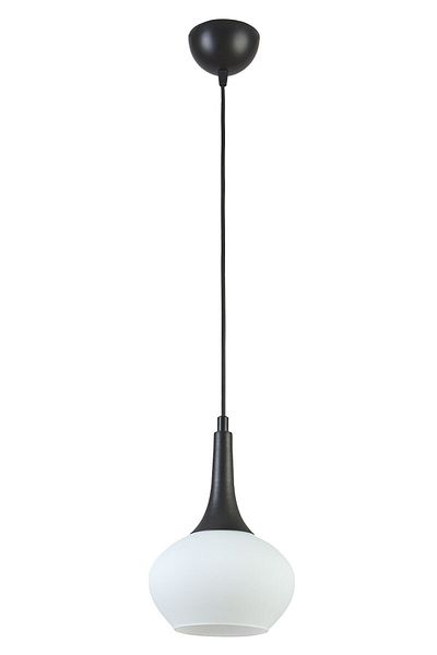 Modavize Nero Modern Design - Cafe, Kitchen, Living Room Single Chandelier with White Glass