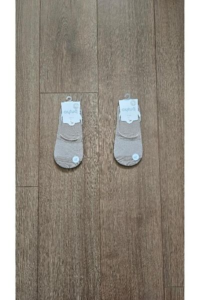 Aytuğ Aytuğ 2 perechi de șosete de balerină din bumbac pieptănat (bej) pentru femei Bamboo Group Sezon de vară - 34319-2
