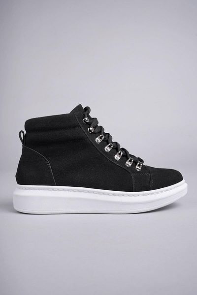 Byshoes Slw206 Ottawa Lace-Up Suede Men's Casual Sports Boots Bt - Black