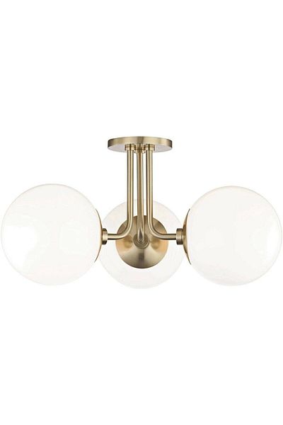 Modavize Global Special Design - Set of 3 Antique Chandelier with Globe Glass for Kitchen and Bedroom