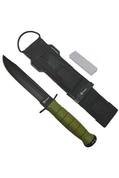 Foxter Cutit tactic de vanatoare, cu piatra de ascutit, 26 cm, teaca inclusa