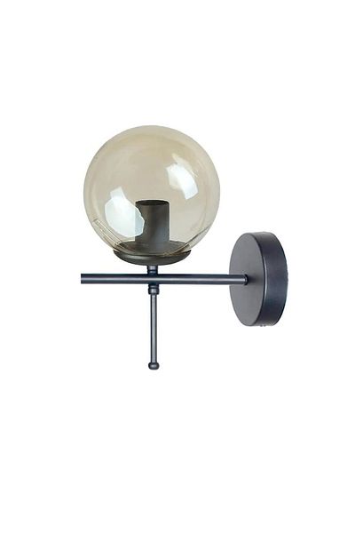 Modavize Feris Special Living Room - Kitchen - Cafe Design Black Body Glass Wall Sconce