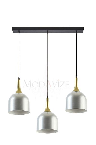 Modavize Reina Modern Living Room - Cafe Design Metal Headboard - Single and Double Row Chandelier