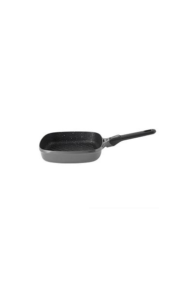 Berghoff Gem8501031 Stay Cool Grill Square Pan with Removable Handle Gray 24 Cm