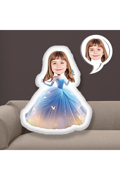 EJOYA Kişiye Özel Fotoğraflı Güzel Prenses Yastık 115388 50 cm