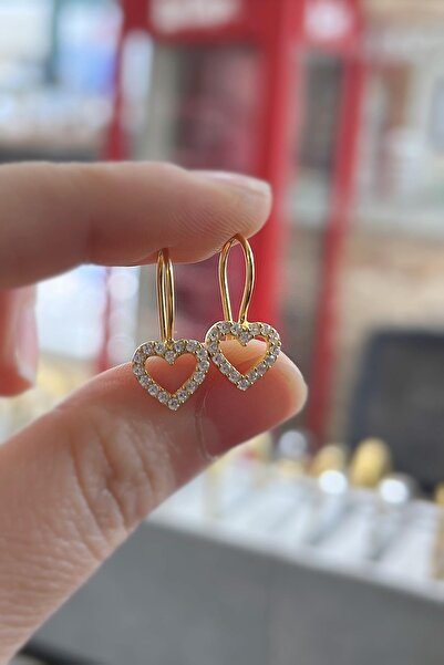 Erer Gümüş Gümüş kalp model çocuk küpesi is15e2