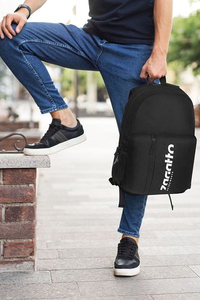 zagatto ® Sports Backpack, Black, Laptop Compatible, 45x34x15 Cm, Polyester, Zg759