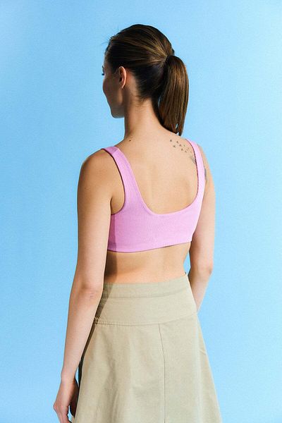 WWF Market Yellow Tang Ribana Bra - Pink