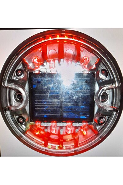 2M Polikorbonat Gövdeli 2x4 Led Li Solar Yol Butonu SRS-13 MAVİ