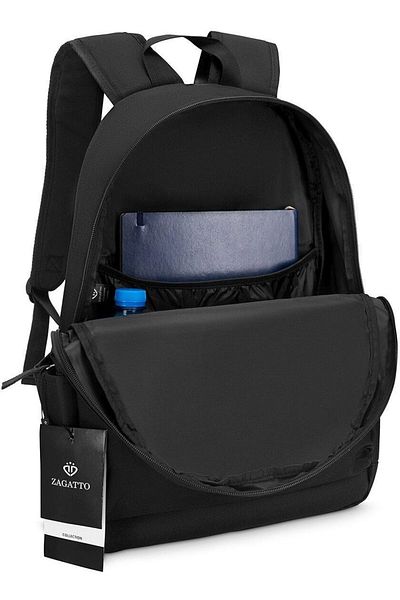 zagatto ® Urban Backpack, Black, Laptop Compatible, 42x30x12 Cm, Nylon/polyester, Zg760