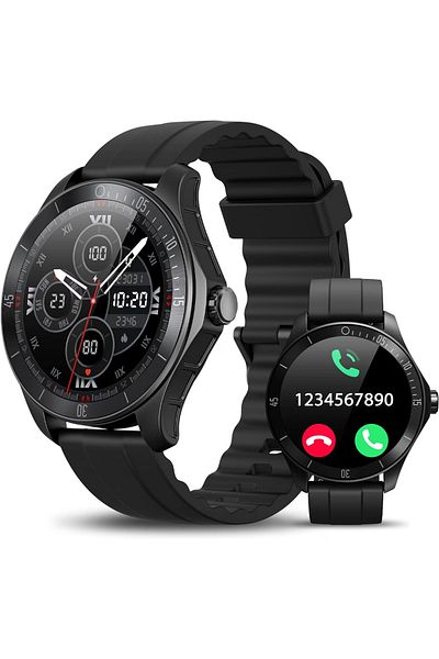 Smart Vibe Smartwatch Wi8™ WATCH 1.38" AMOLED, Bluetooth Call, Voice Assistant, HD Sound, Sport Modes, Black