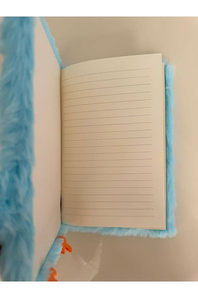 PARLAK EVREN Blue Owl Plush Notebook