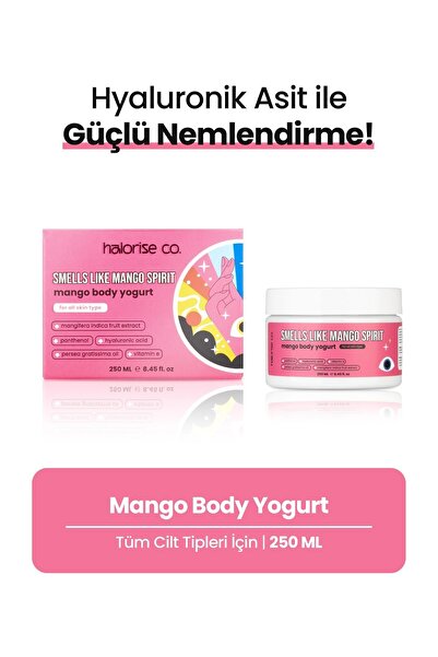 Halorise co. Kuru Ciltler için Mango ve Coconut Kokulu Yoğun Nemlendirici ve Onarıcı El ve Vücut Bakım Seti