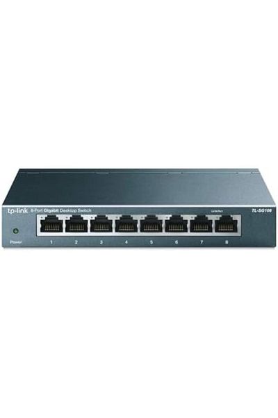 TP-LINK TP-Link TL-SG108, 8 Port Gigabit Ethernet Network Switch - Ethernet Splitter | Plug & Play