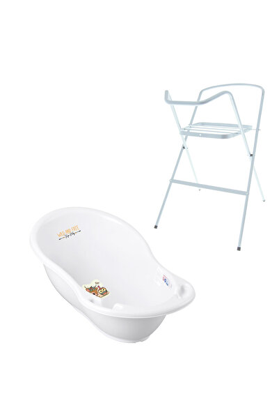 Tega Baby Set cadita alba 102 cm Caprioara + Suport metalic cadita DZ