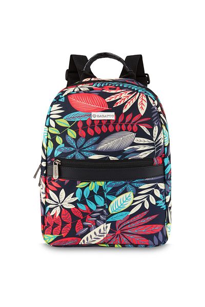 zagatto Women's Backpack Zagatto®, Floral Print, 24x8x32 cm, Compact, Adjustable Straps, ZG892