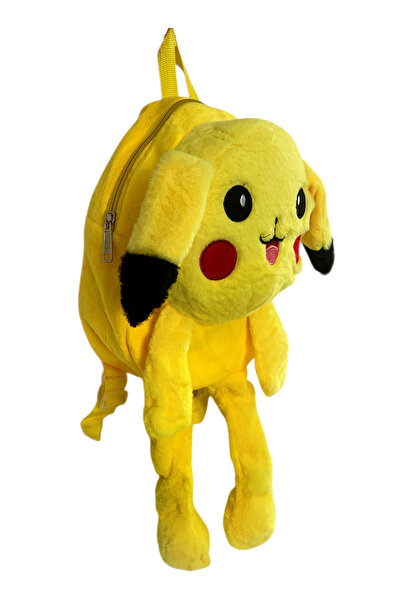 UDATOYS Pikachu Çanta Pelüş Işıksız Sarı Pikaçu Peluş 50 Cm