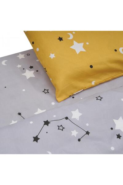 Heinner Double bed linen, 4 pieces, microfiber, 200x220 cm, Stars model
