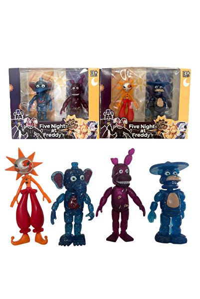 UDATOYS Five Night At Freddys Renkli Freddy Karakter Seti 4'Lü 11 Cm