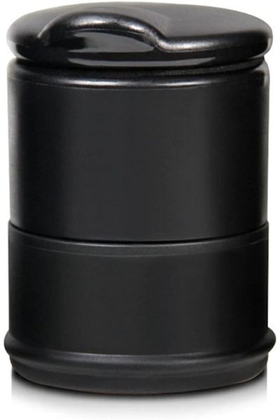 Generic Ashtray Car Ashtray Portable for Travel Home Use (Color Name: Black)