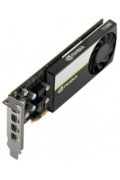 PNY Vcnt1000 4 جيجابايت DDR6 128 بت 4 مخرج Xdisplay مبرد سلبي بطاقة الرسوميات الذكاء الاصطناعي (vcnt100)