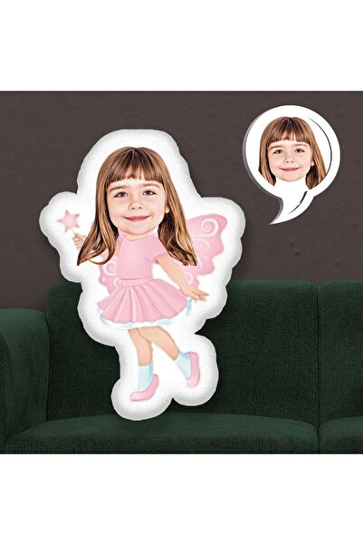 EJOYA Kişiye Özel Fotoğraflı Şirin Melek Yastık 115442 50 cm