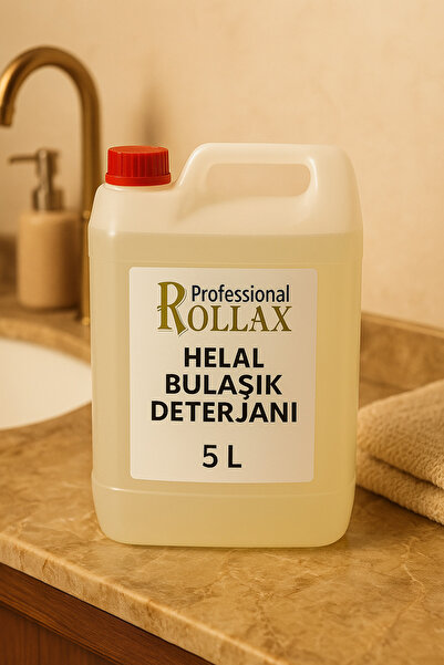 Spumy Rollax 5 Litre Helal Sertifikalı Bulaşık Deterjanı – Bitkisel Esaslı, Yağ Ve Kir Sökücü, Organik