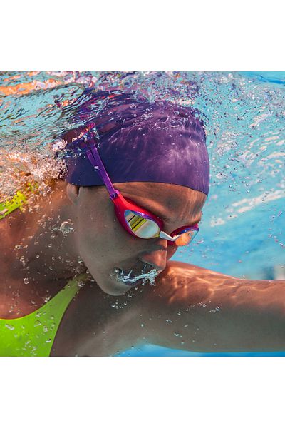 ARENA Air Speed Mirror/Yellow Copper-Bright Coral-Plum Swimming Glasses