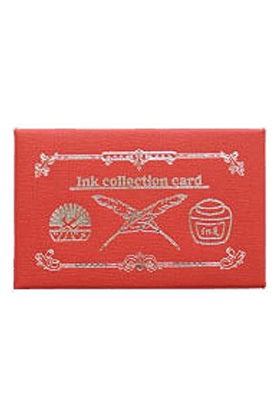 Unmeiprojects Tsubame Note Ink Collection Mürekkep Deneme Kart Seti Deep Red