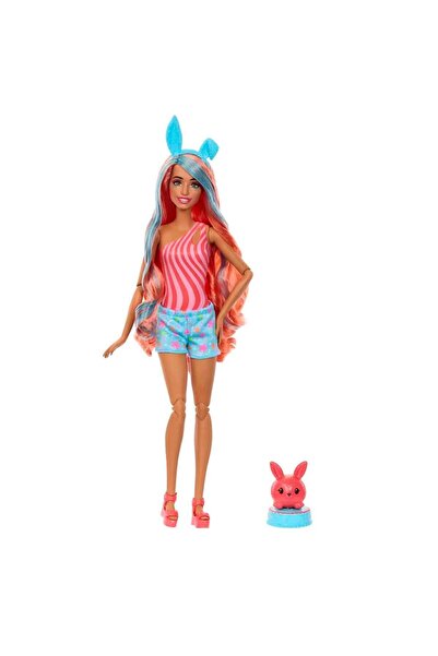 Barbie Pop Reveal™ Mikshake Serisi - Pembe, kokulu ve sevimli kedicik temalı bebek JCN87