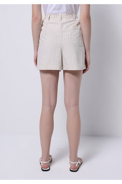 Colin's Pantaloni scurți de piatră pentru femei, cu talie înaltă, cu dungi
