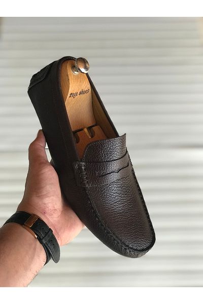 Zegeshoes New Season Genuine Leather Daily Loafer Insert Rok