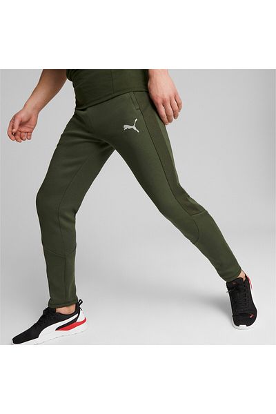Puma Mens EVOSTRIPE Sweatpants - Green