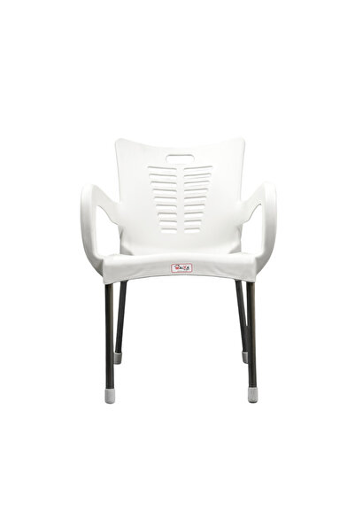 Point Plus Plastic Chair with Armrest – Comfortable, Lightweight, and Supports Over 100 kg (Size: 81×58×48 cm)