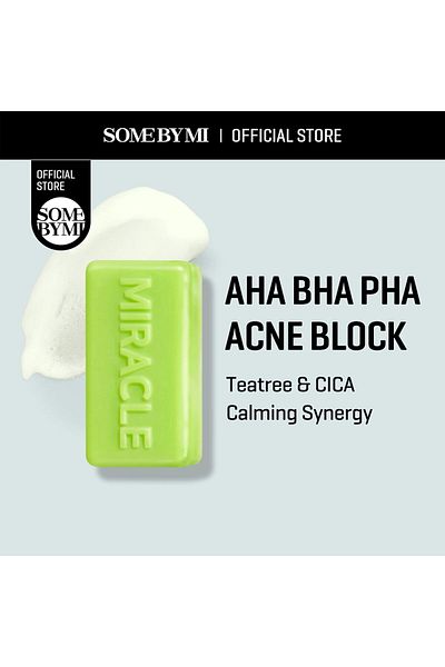 Some By Mi صابونة تنظيف البشرة المعجزة AHA وBHA وPHA لـ 30 يومًا - 106 غرام