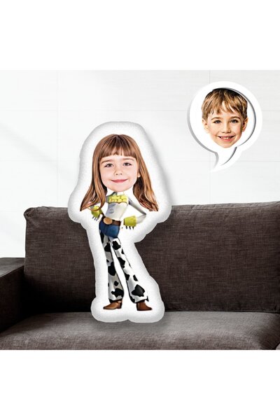 EJOYA Kişiye Özel Fotoğraflı Kovboy Toy Story Yastık 115605 30 cm