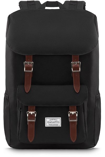 zagatto Urban Backpack, Zagatto®, ZG796, Laptop Compatible, Nylon/Polyester, 45x30x16 cm, Black