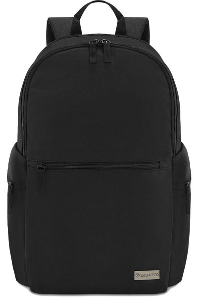zagatto ® Urban Backpack, Black, Laptop Compatible, 42x38x18 Cm, Polyester, Zg763